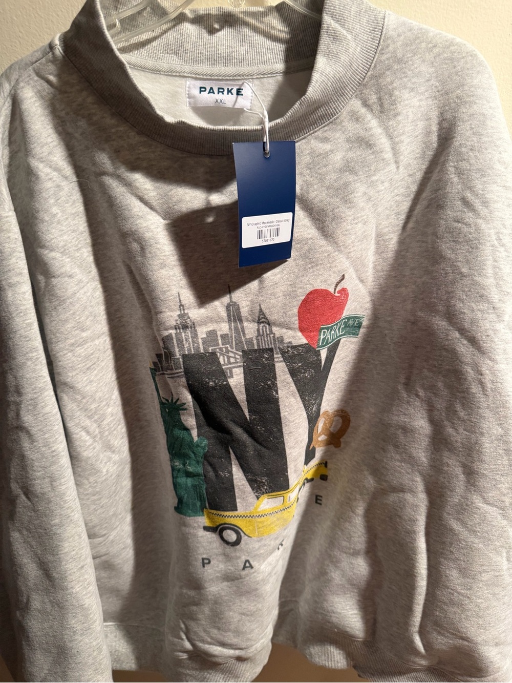 Parke NYC 2026 Pop Up Mockneck with New York graphics